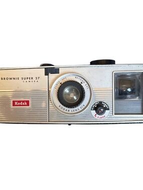 Kodak Brownie Super 27 Silver Vintage Camera Or Prom Shutter Clicks
